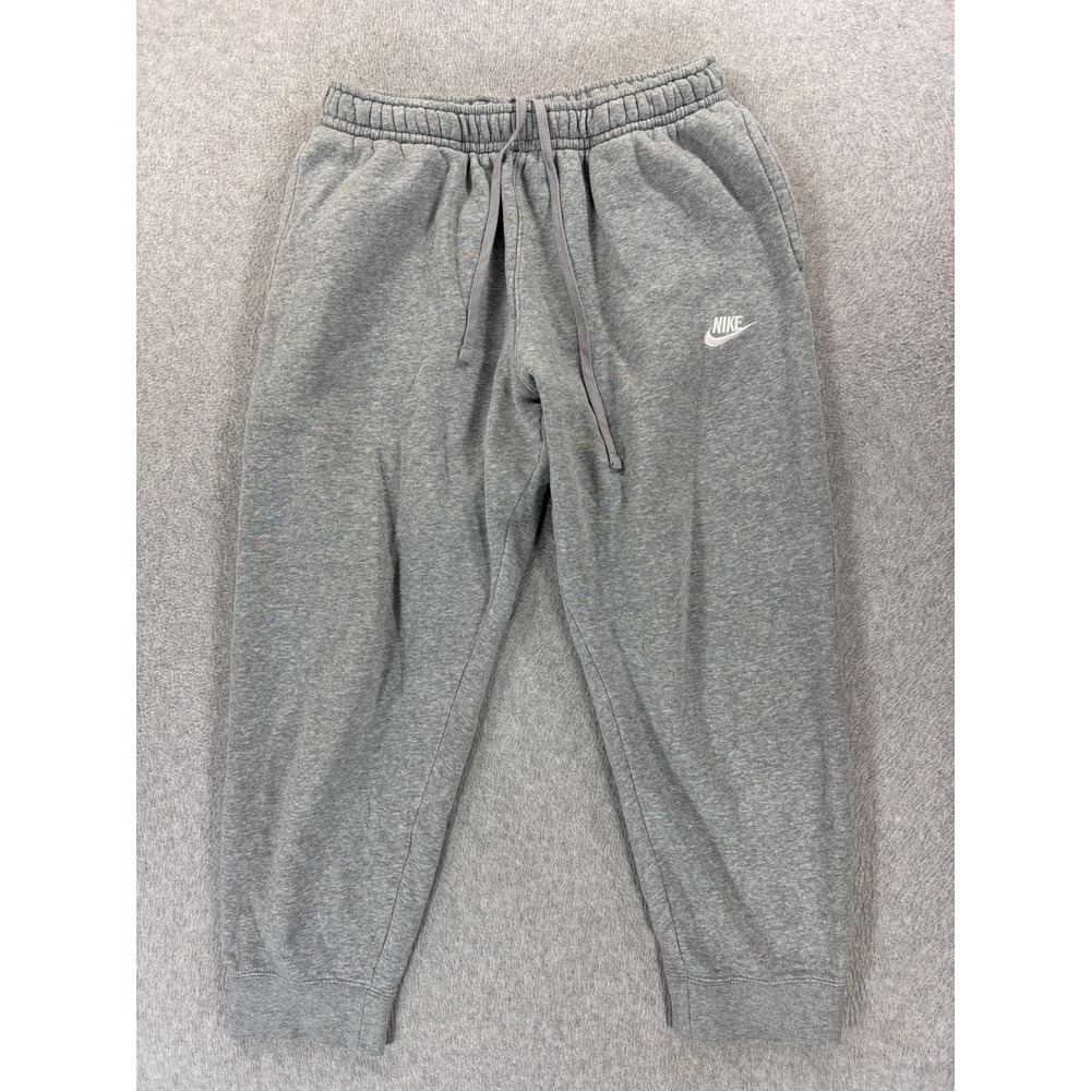 Nike Performance Stitched Logo Jogger Sweatpants (Women's Large) Gray